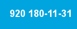 920 180-11-31 920 180-11-31